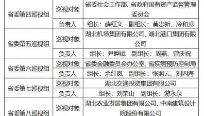 十二届省委第十轮巡视启动！巡视对象公布