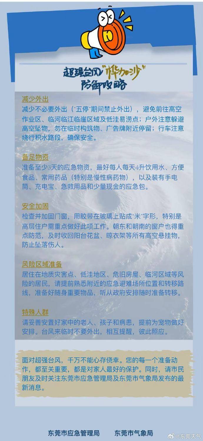 东莞台风蓝色预警生效！23-24日将有狂风暴雨，防御攻略→