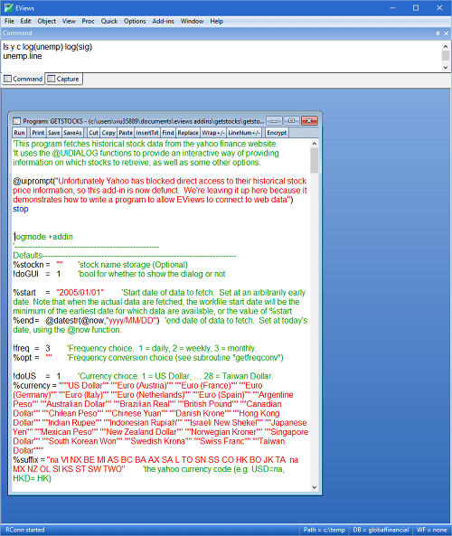 EViews —预测分析计量软件