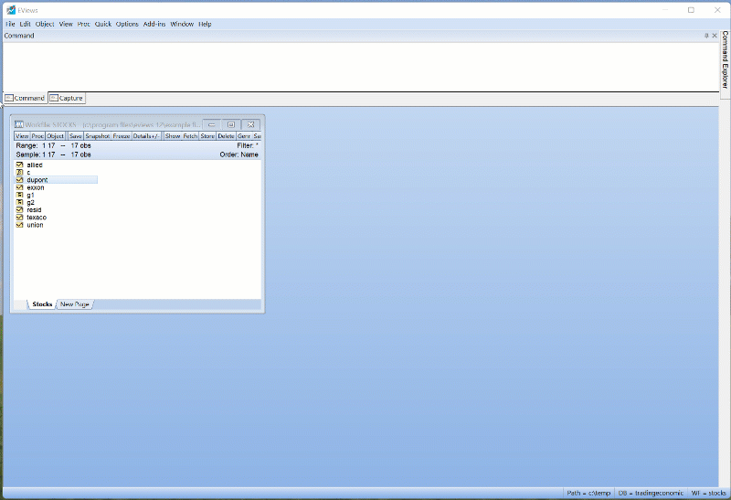 EViews —预测分析计量软件