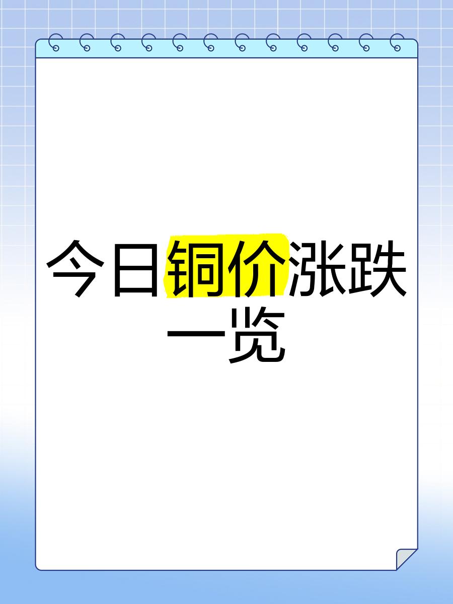 铜期货行情(铜期货行情分析)